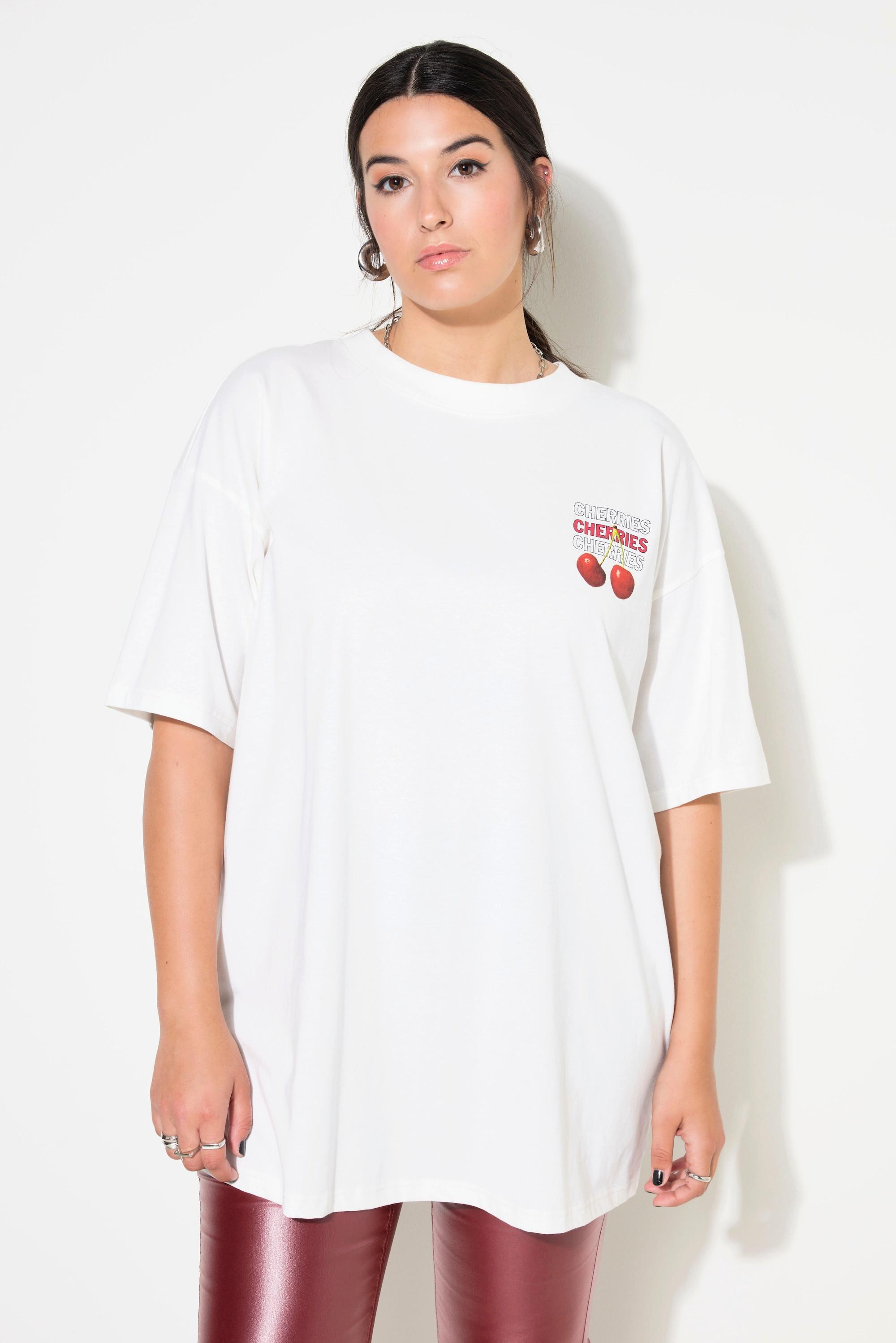 Studio Untold  T-Shirt, oversized, Cherries-Print auf dem Rücken 