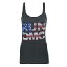 Amplified  RunDMCTanktop mit USAFlaggenDesign und Schmucksteinen 