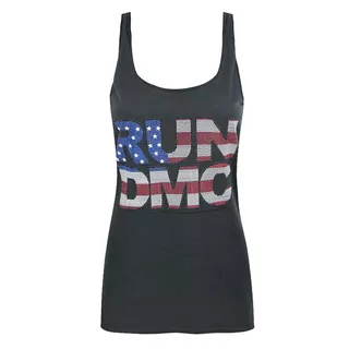 Amplified  Débardeur RUN DMC effet strass 