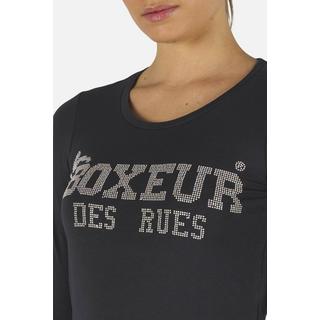 BOXEUR DES RUES  T-Shirt mit Strass-Logo 