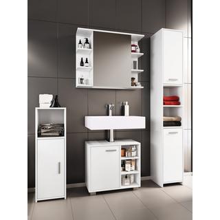 VCM 4 pcs. Meuble de salle de bain complet Armoire de salle de bain Armoire basse Hochschrank Set Zalo I  