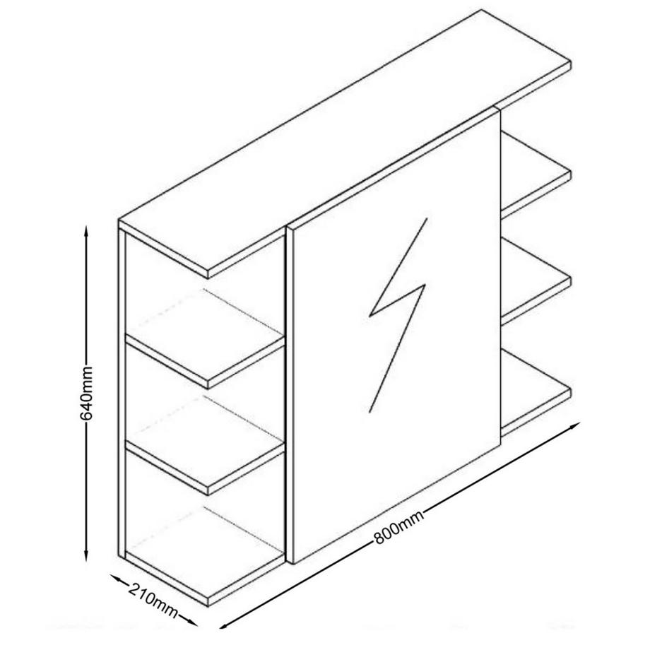 VCM 4-tlg. Komplett Badmöbel Badschrank Bad Unterschrank Hochschrank Set Zalo I  