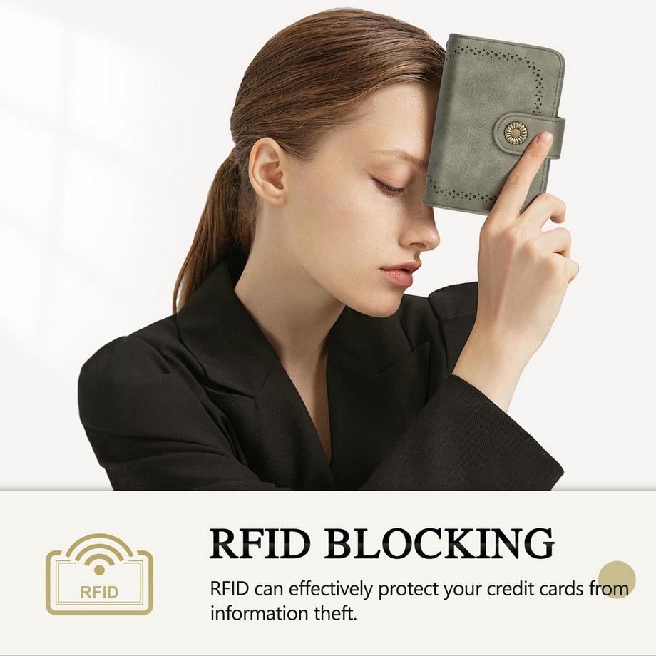 Only-bags.store Portafoglio Vintage Grande Capacità in Pelle PU  