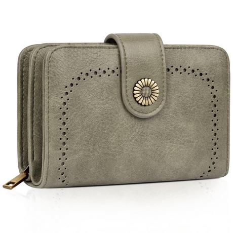 Only-bags.store Portafoglio Vintage in Pelle PU Grande Capacità  