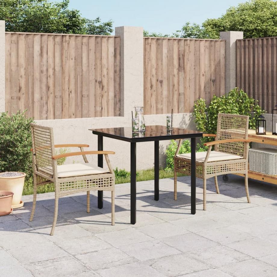VidaXL set da pranzo da giardino Polirattan  