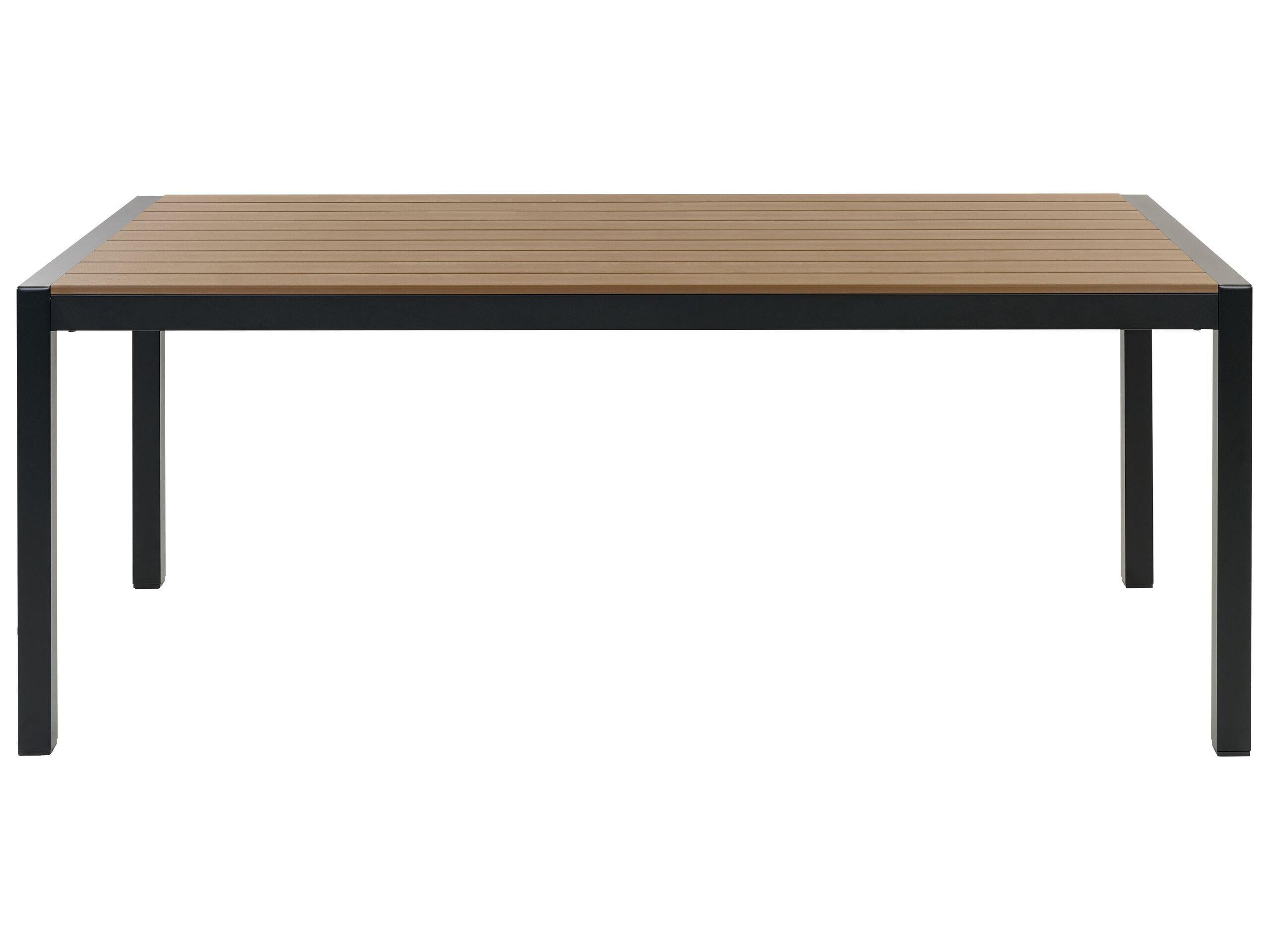 Beliani Tavolo da pranzo da giardino en Legno plastico Industriale VERNIO  