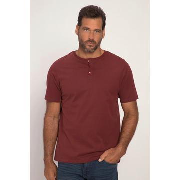 T-shirt Henley, collection Basic. Manches courtes et patte de boutonnage