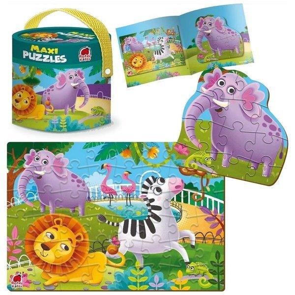 Roter Käfer  Maxi Puzzles in der Box 2in1 Zoo 