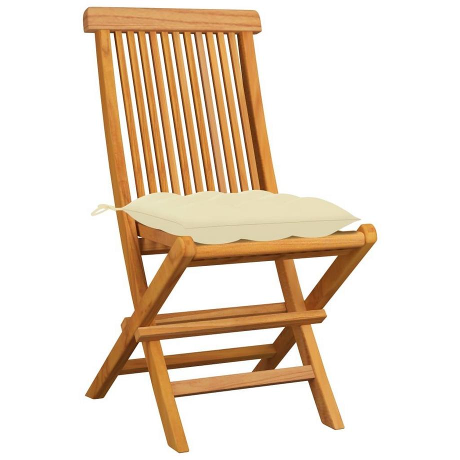 VidaXL Chaise de jardin teck  