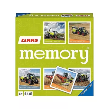 Ravensburger CLAAS memory® - 20882 - der Spieleklassiker für alle Landmaschinen Fans, Merkspiel für 2-8 Spieler ab 6 Jahren