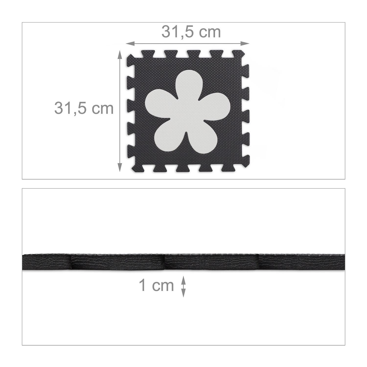 Northix Puzzle 3x3 Puzzlematte Puzzle mit Rahmen  