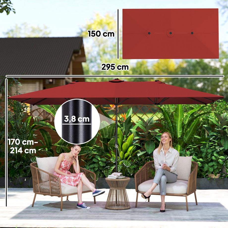 Outsunny Doppelschirm  