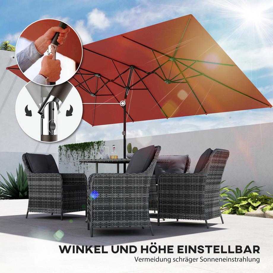 Outsunny Doppelschirm  