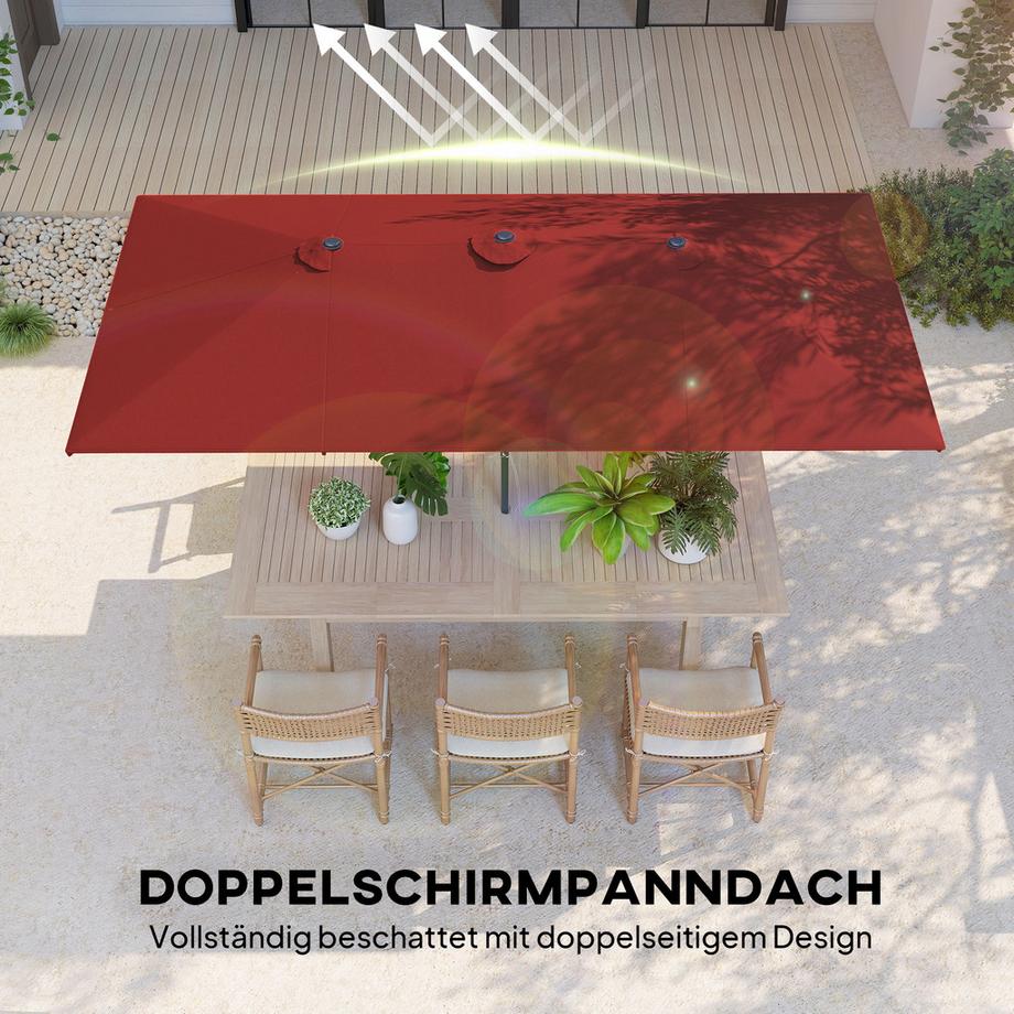 Outsunny Doppelschirm  
