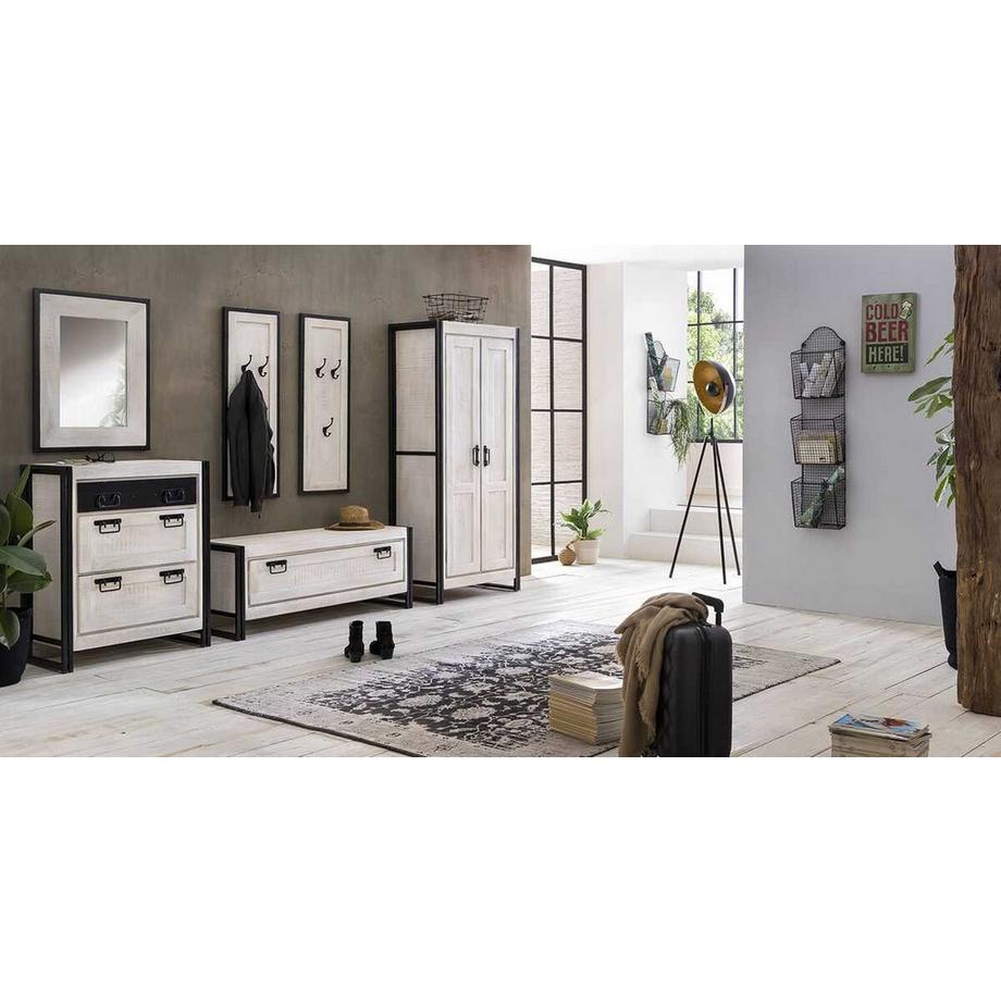 mutoni Spiegel Washed weiss 70x80  