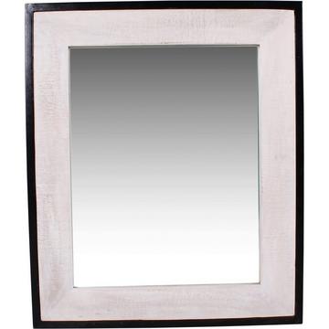 Miroir lavé blanc 70x80