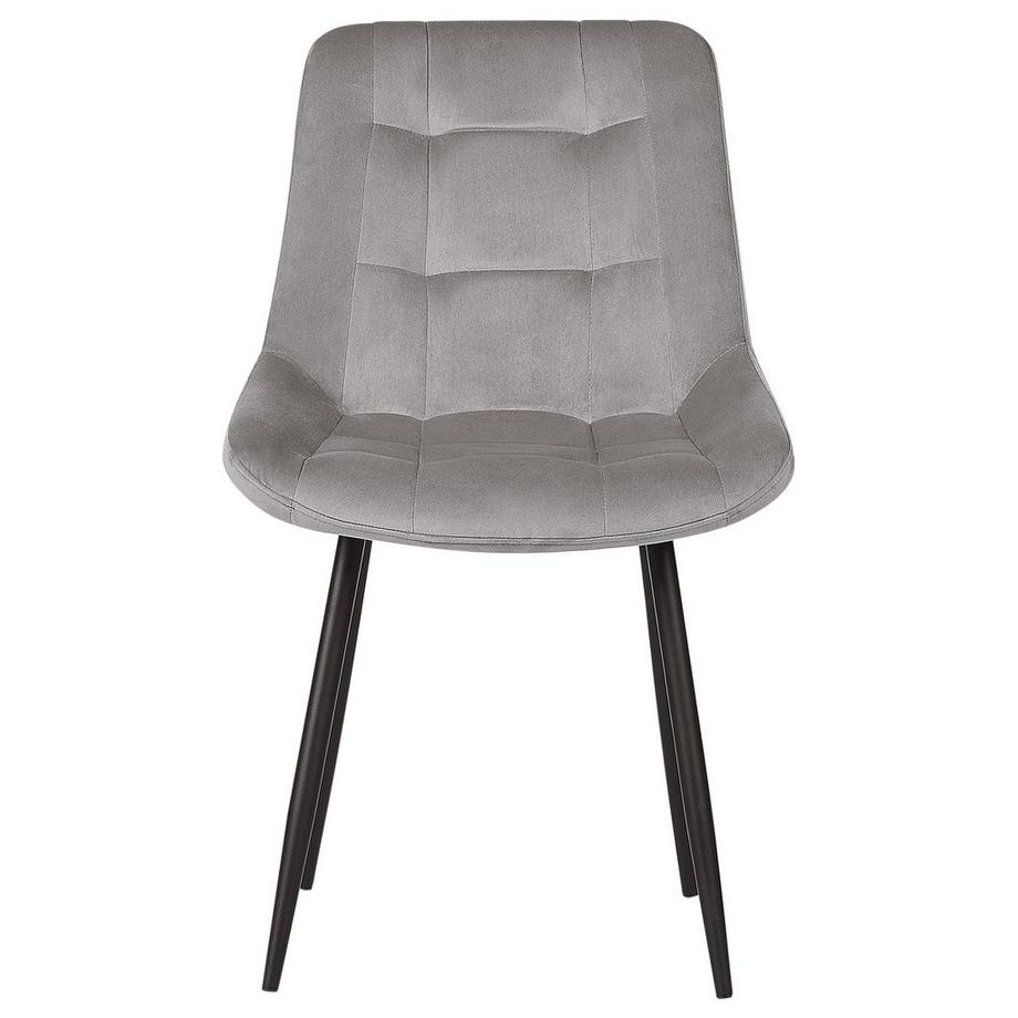 Beliani Esszimmerstuhl 2er Set aus Samtstoff Modern MELROSE  