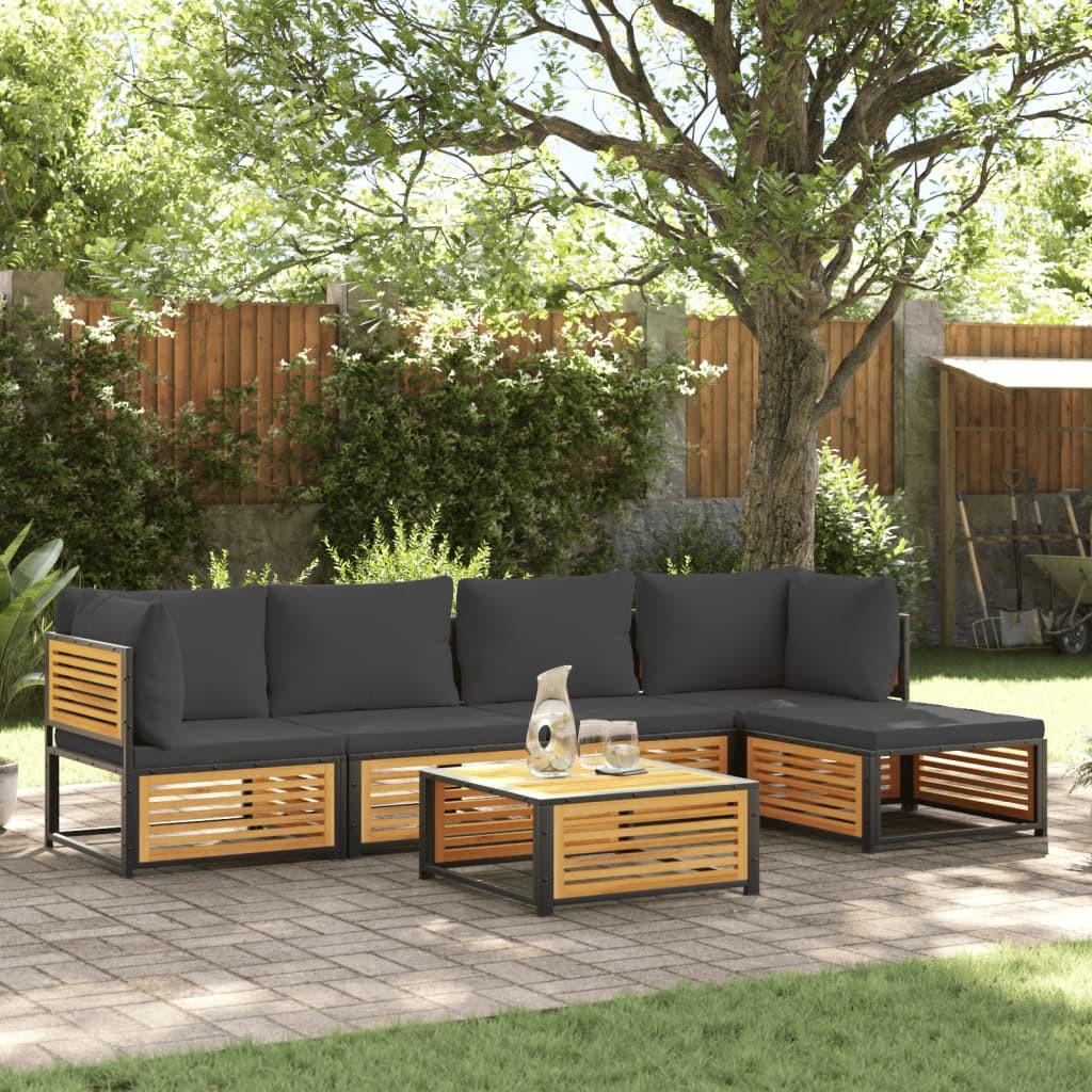 VidaXL Salon de jardin bois  