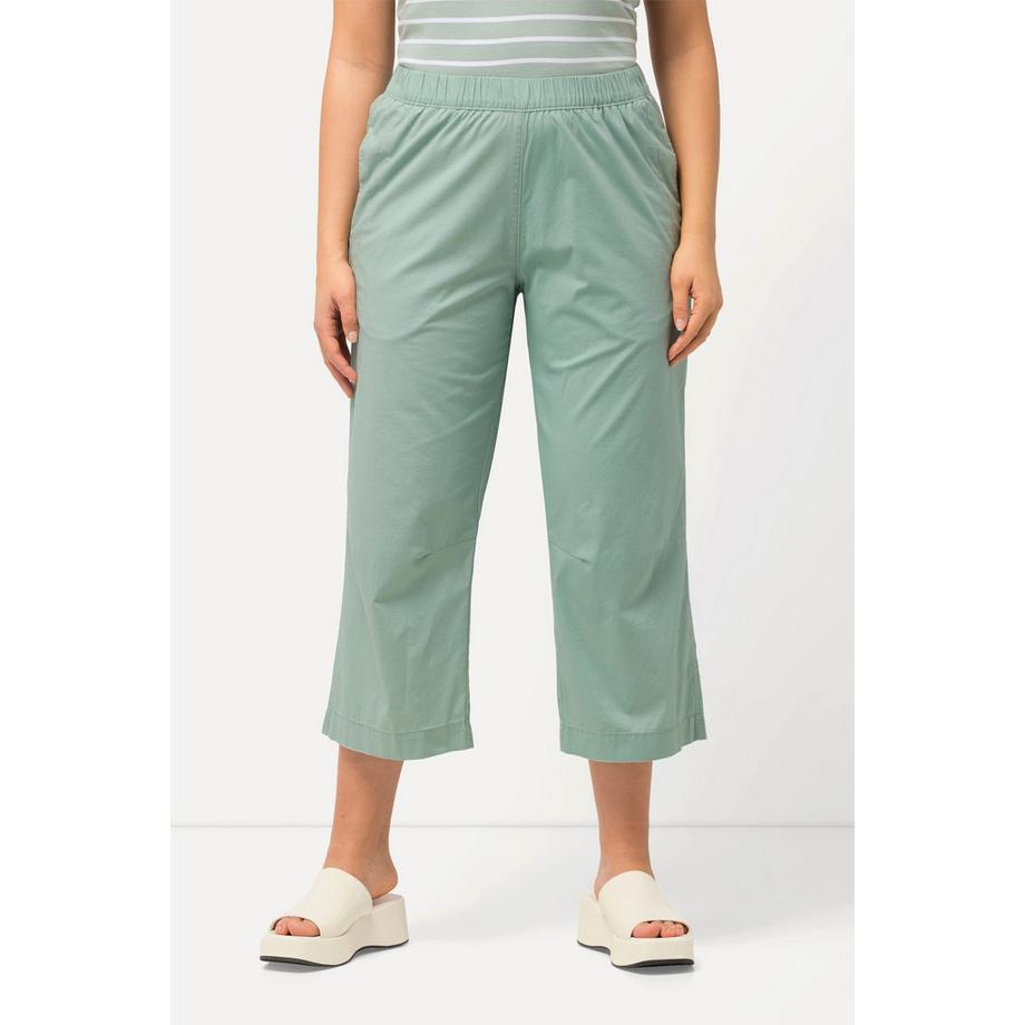 Ulla Popken Pantaloni 7/8 Ruby Gamba Dritta Vita Elastica  