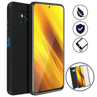 Avizar  Coque Xiaomi Poco X3 et X3 Pro Noir 