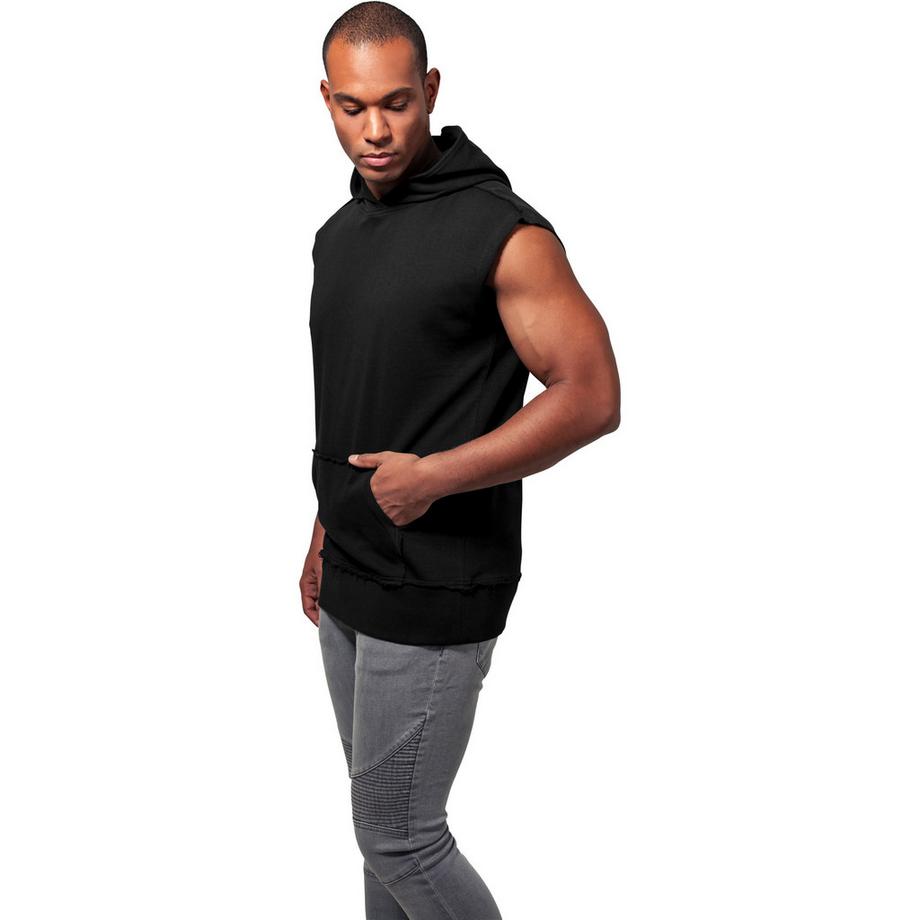 URBAN CLASSICS Classic Open Felpa con Cappuccio Senza Maniche  
