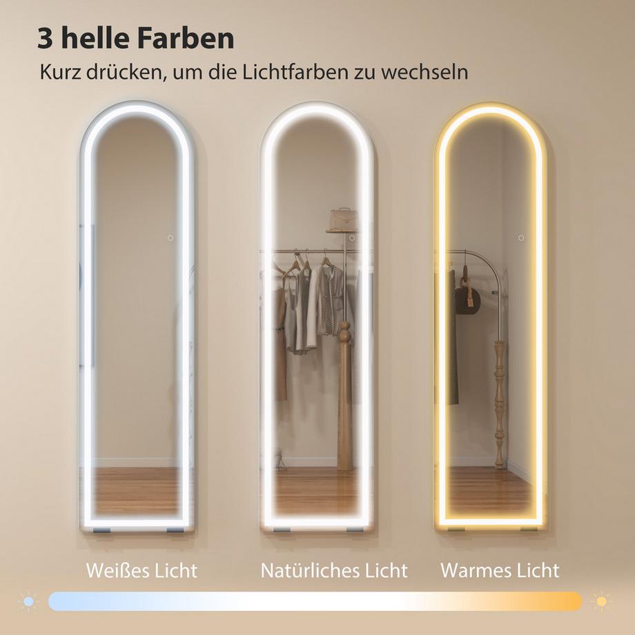 HOMCOM Miroir en pied  