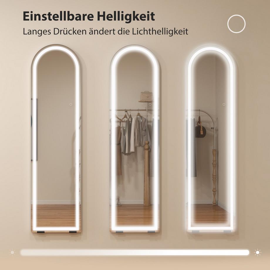 HOMCOM Miroir en pied  