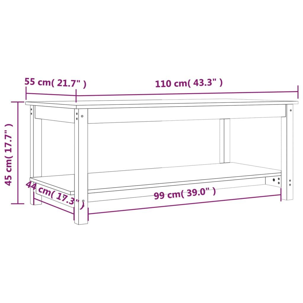 VidaXL Couchtisch holz  