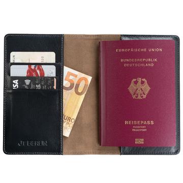 JT Berlin Custodia per passaporti Tegel nera