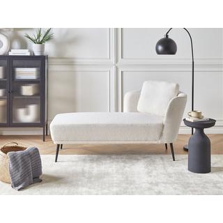 Beliani Chaise longue en Bouclé Rétro ARTHEZE  