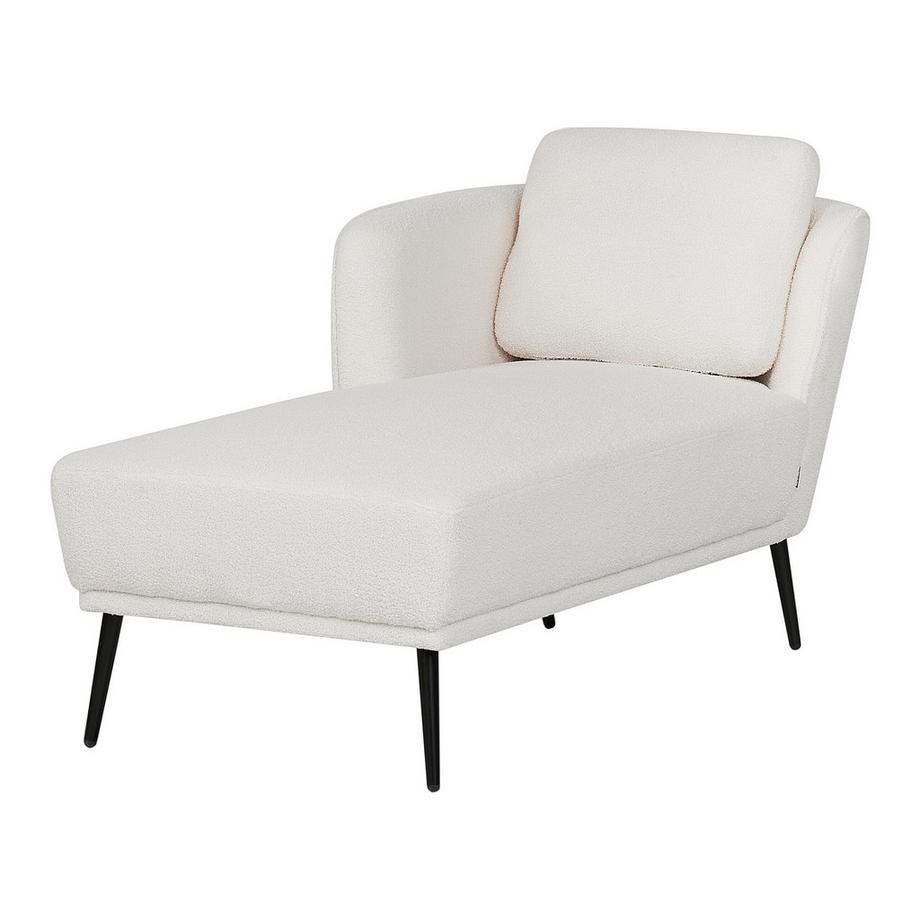 Beliani Chaise longue côté droit en Bouclé Rétro ARTHEZE  