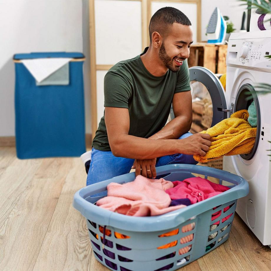 Northio Wäschekorb mit Deckel 105 l  