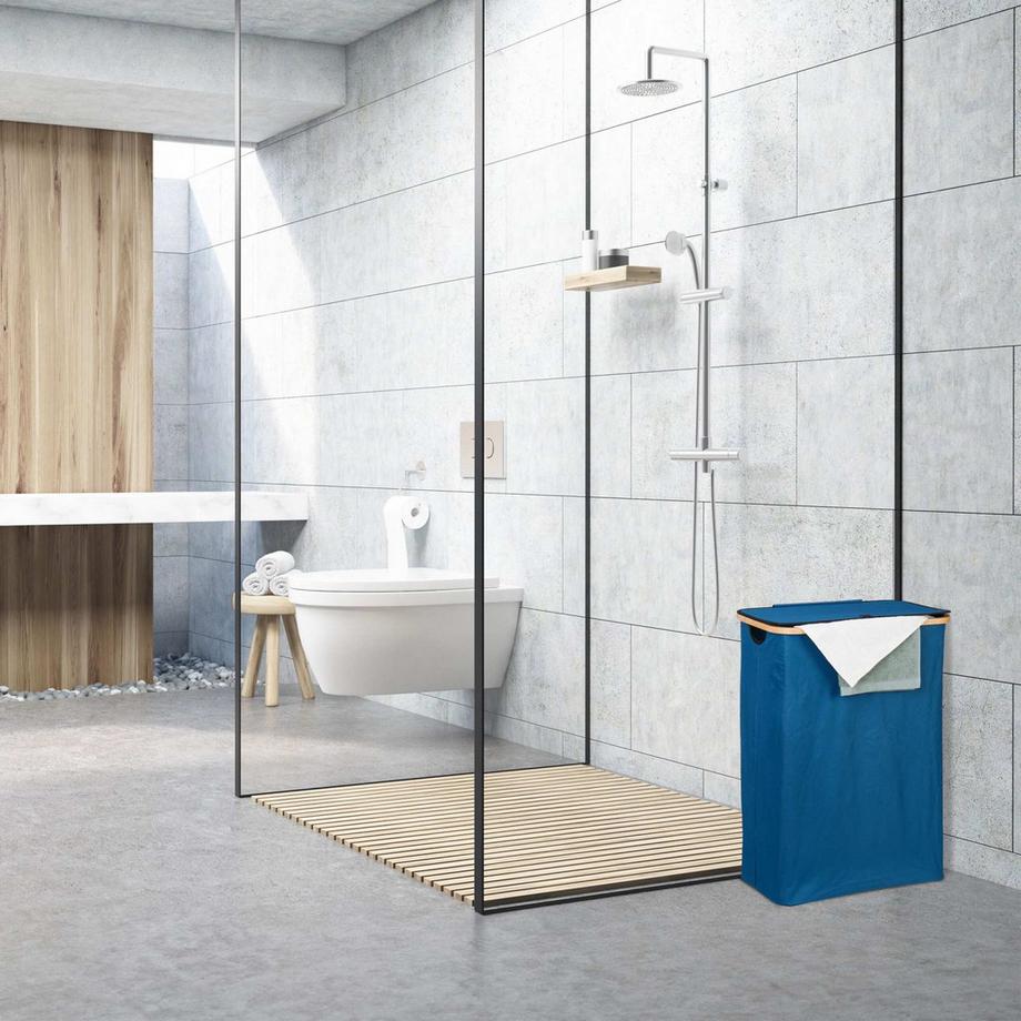 Northio Wäschekorb mit Deckel 105 l  