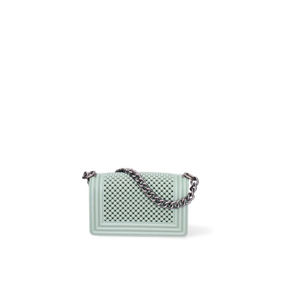 Marc Ellis Beaded Flap Handbag mit Kettenriemen  