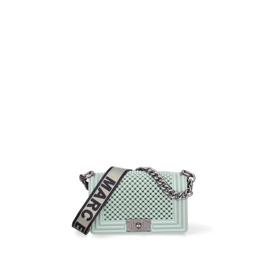 Marc Ellis Beaded Flap Handbag mit Kettenriemen  