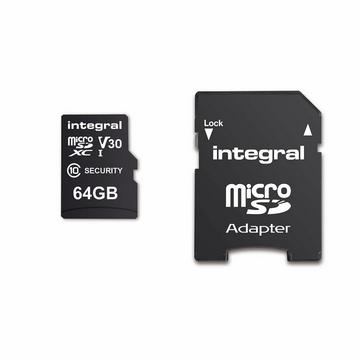 64 GB Sicherheitskamera microSD-Karte für Straßenkameras, Heimkameras, CCTV, Körperkameras und Drohnen.