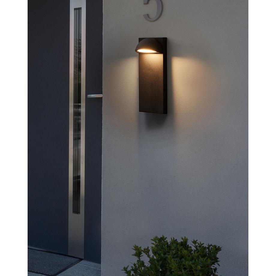 Beliani Lampe murale LED pour l'extérieur en Métal Moderne SAJUR  