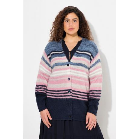 Ulla Popken  Strickjacke, offenes Modell, Langarm 