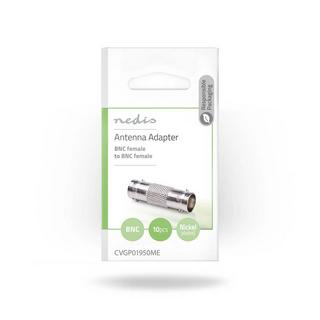 Nedis  Adattatore BNC | BNC Femmina | BNC Femmina | Nichelato | 50 Ohm | Dritto | Metallo | Argento | 10 pz. | Busta 