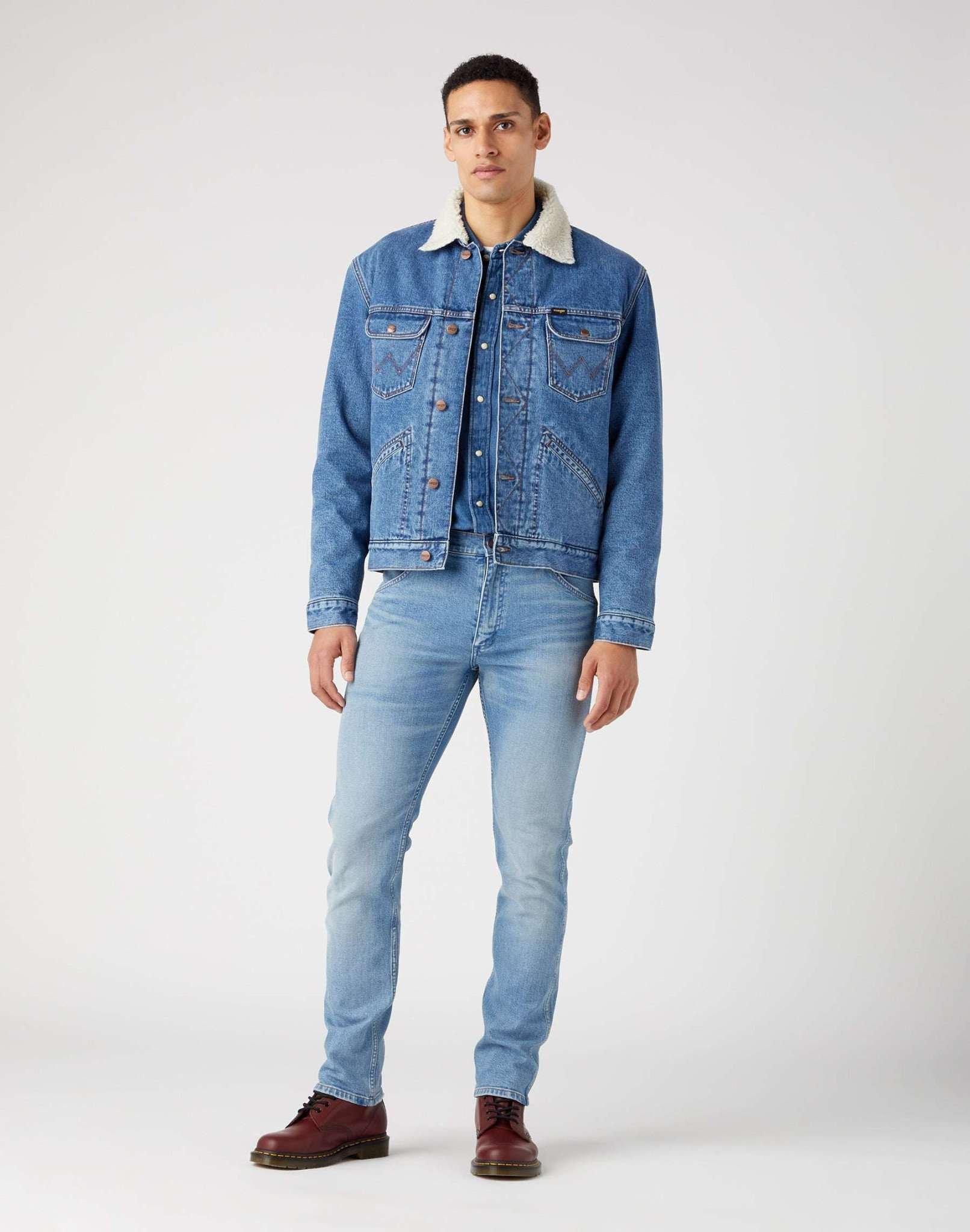 Wrangler  giacca di jeans wranger 124mj sherpa 