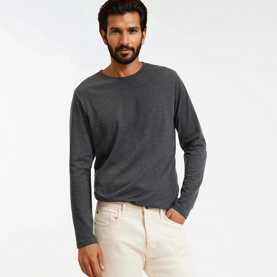 La Redoute Collections Maglietta Maniche Lunghe Girocollo  