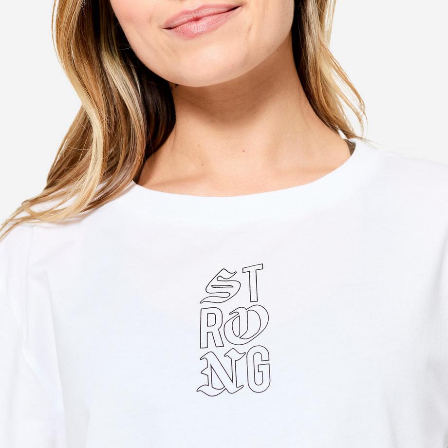 DOMYOS  Crop Top  Loose Fit Baumwolle 