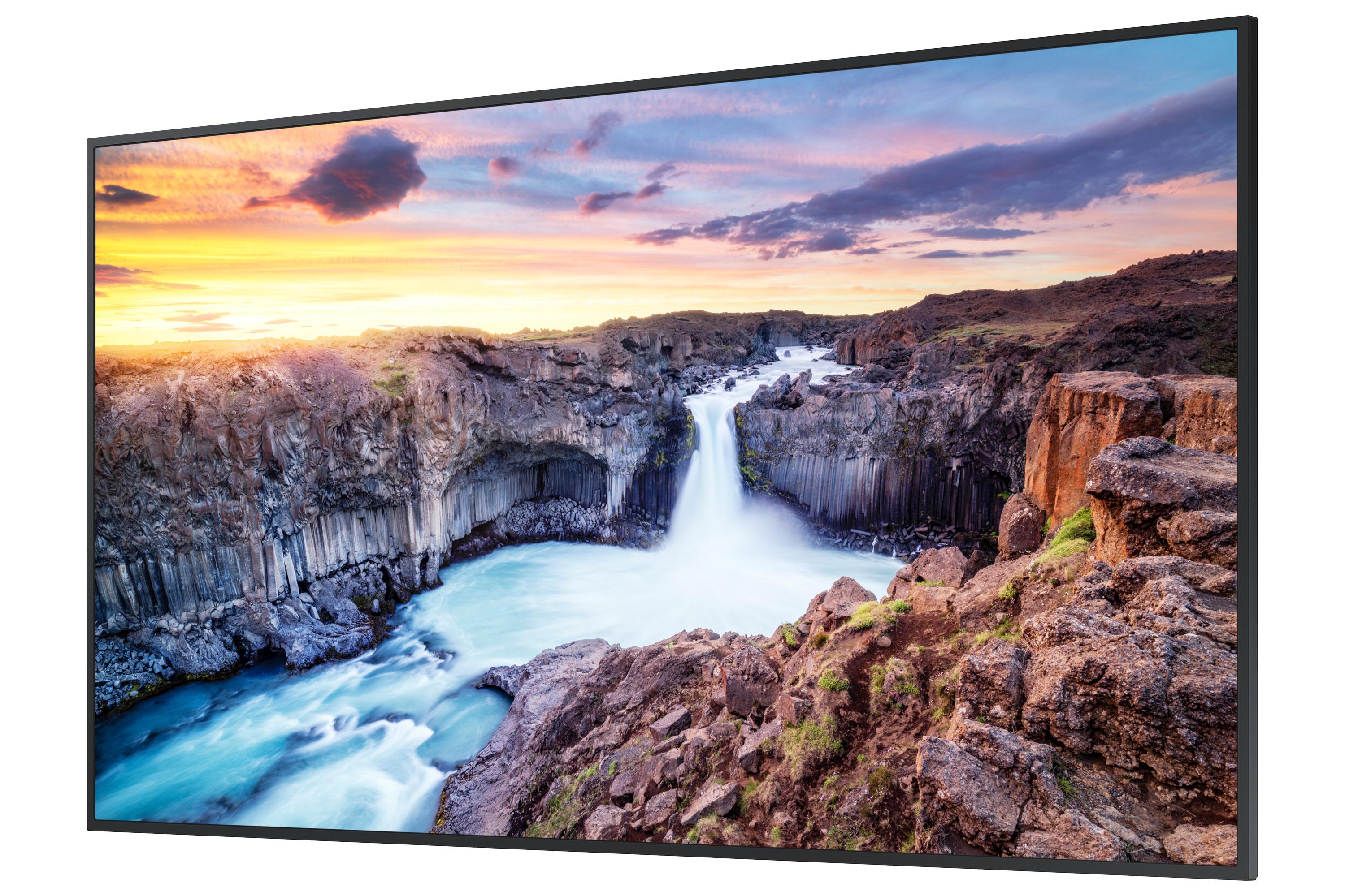 SAMSUNG  QH75B Digital Signage Flachbildschirm 190,5 cm (75 Zoll) WLAN 700 cd/m² 4K Ultra HD Schwarz Eingebauter Prozessor Tizen 