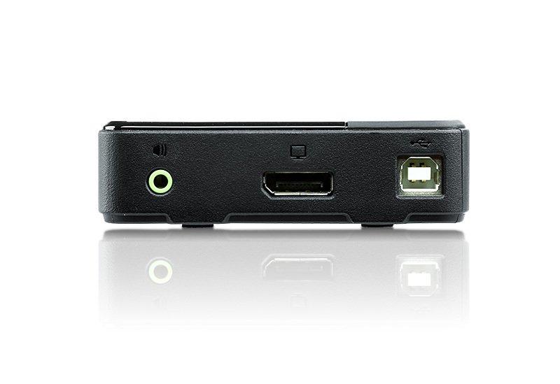 ATEN  Switch KVM USB DisplayPort/audio a 2 porte (supporto 4K e cavi inclusi) 