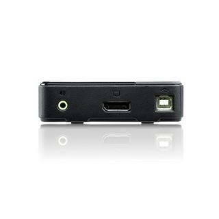 ATEN  Switch KVM USB DisplayPort/audio a 2 porte (supporto 4K e cavi inclusi) 