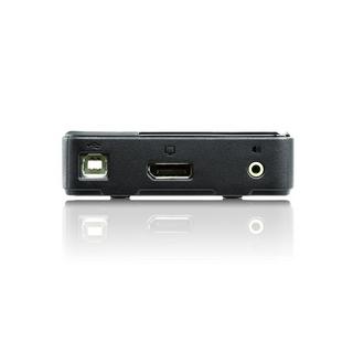 ATEN  Switch KVM USB DisplayPort/audio a 2 porte (supporto 4K e cavi inclusi) 