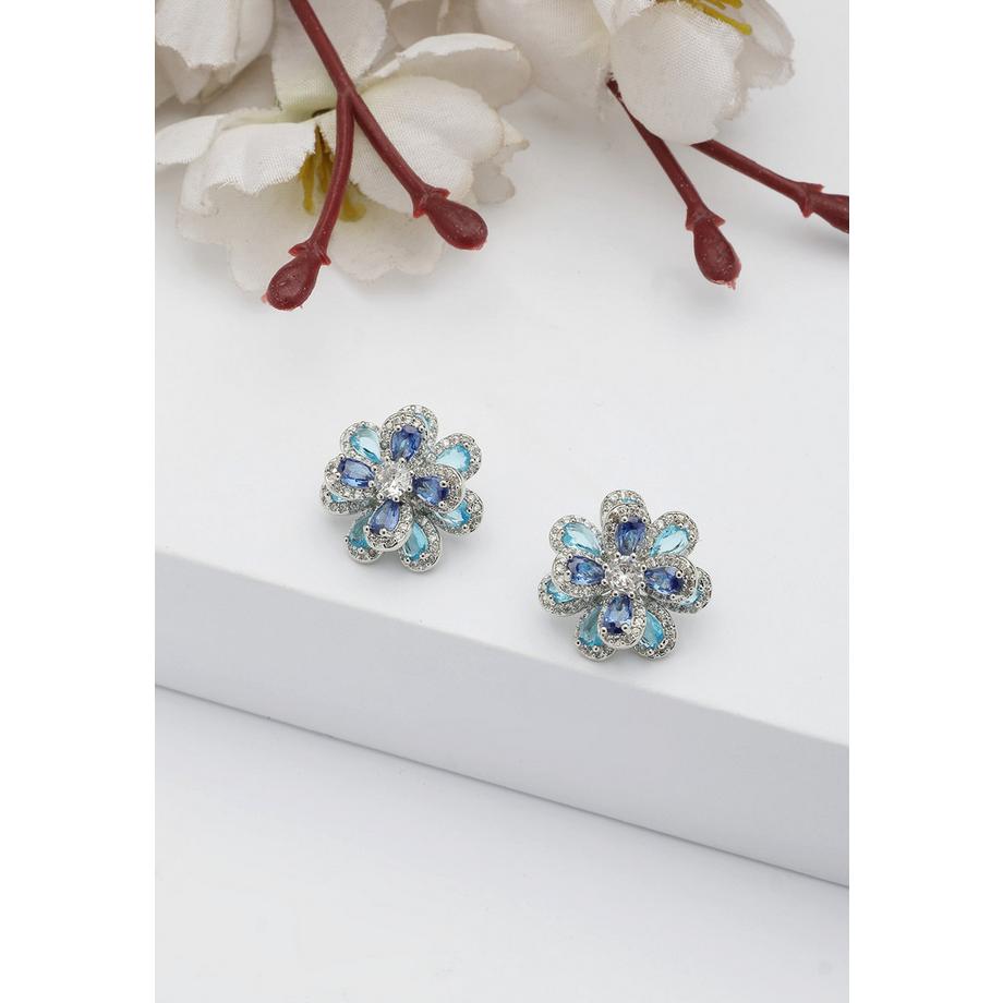 AVANT-GARDE PARIS  Blühende Florale Steckerohrringe 