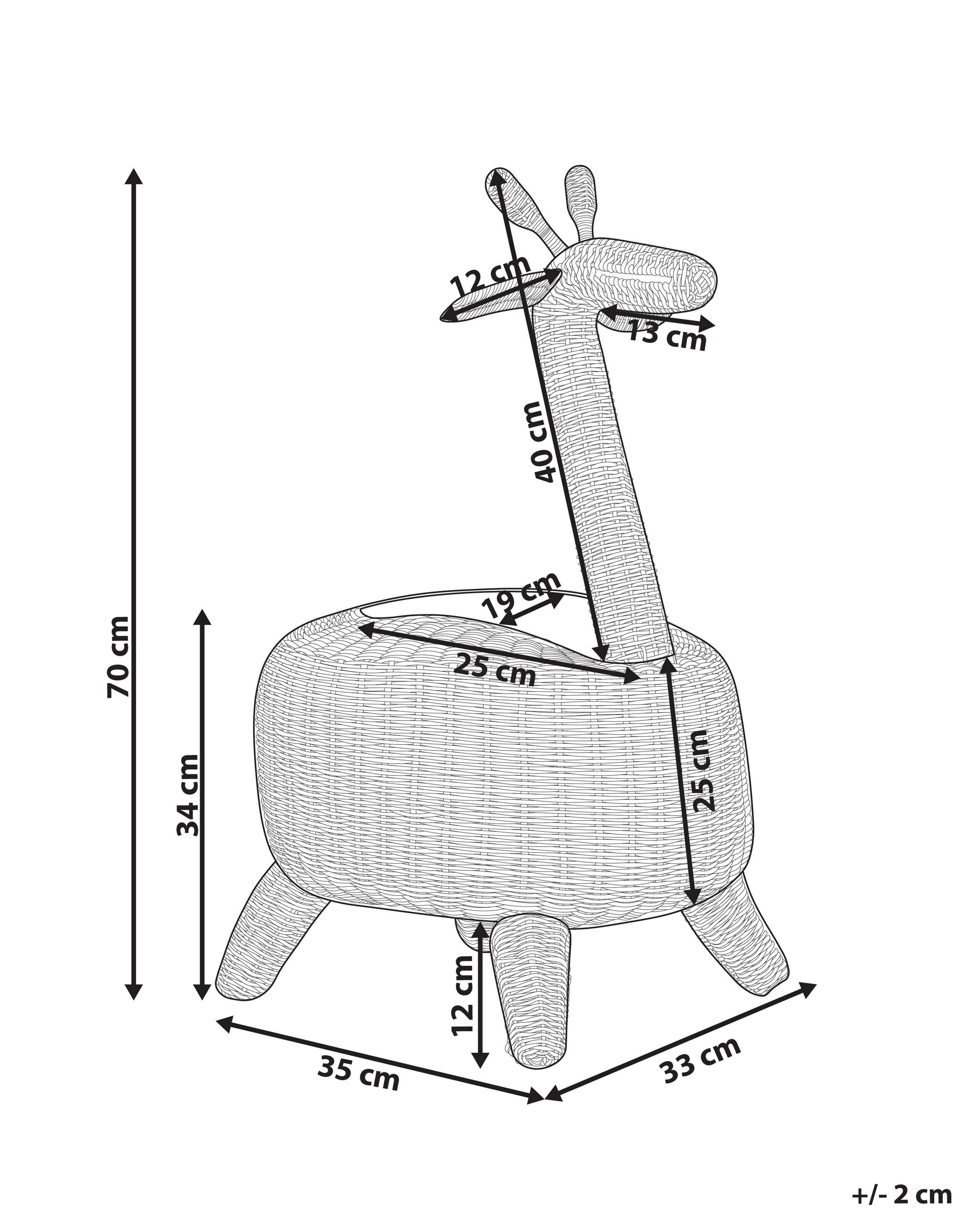 Beliani Korb en Rattan Boho HAINAN  