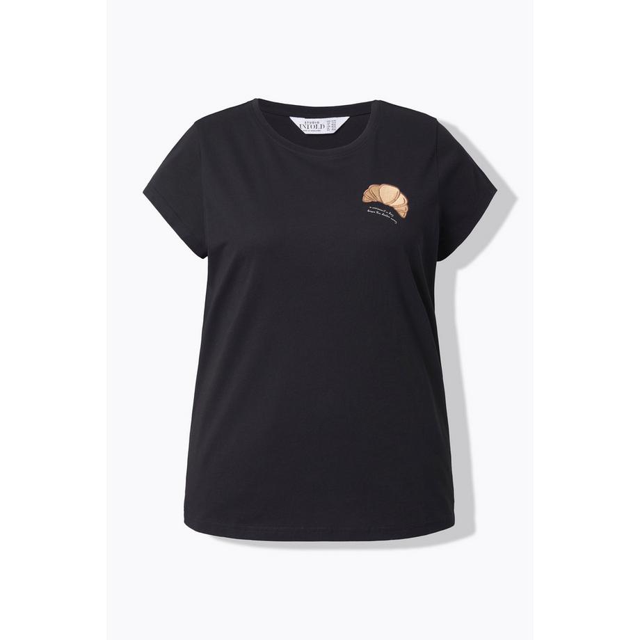 Studio Untold T-shirt slim broderie croissant  