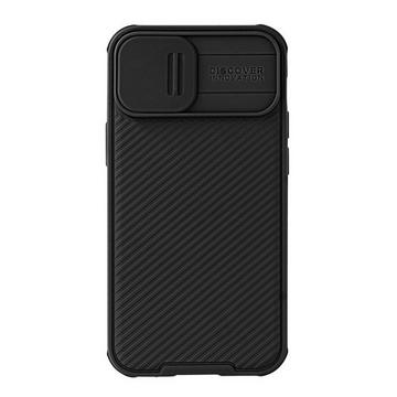 Coque iPhone 13 Mini Cache Caméra Striée Noir